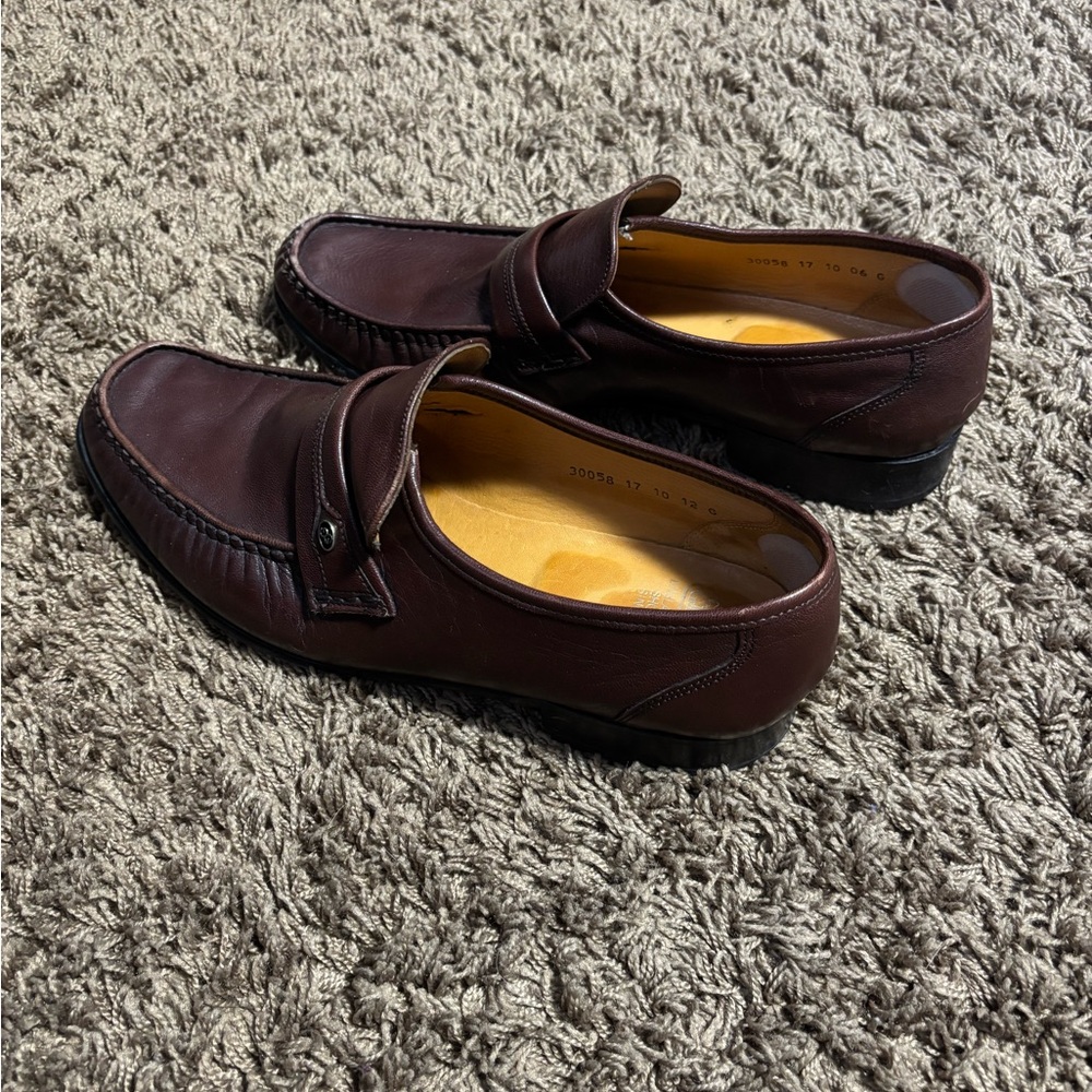 Grenson Dark Brown Leather Loafers